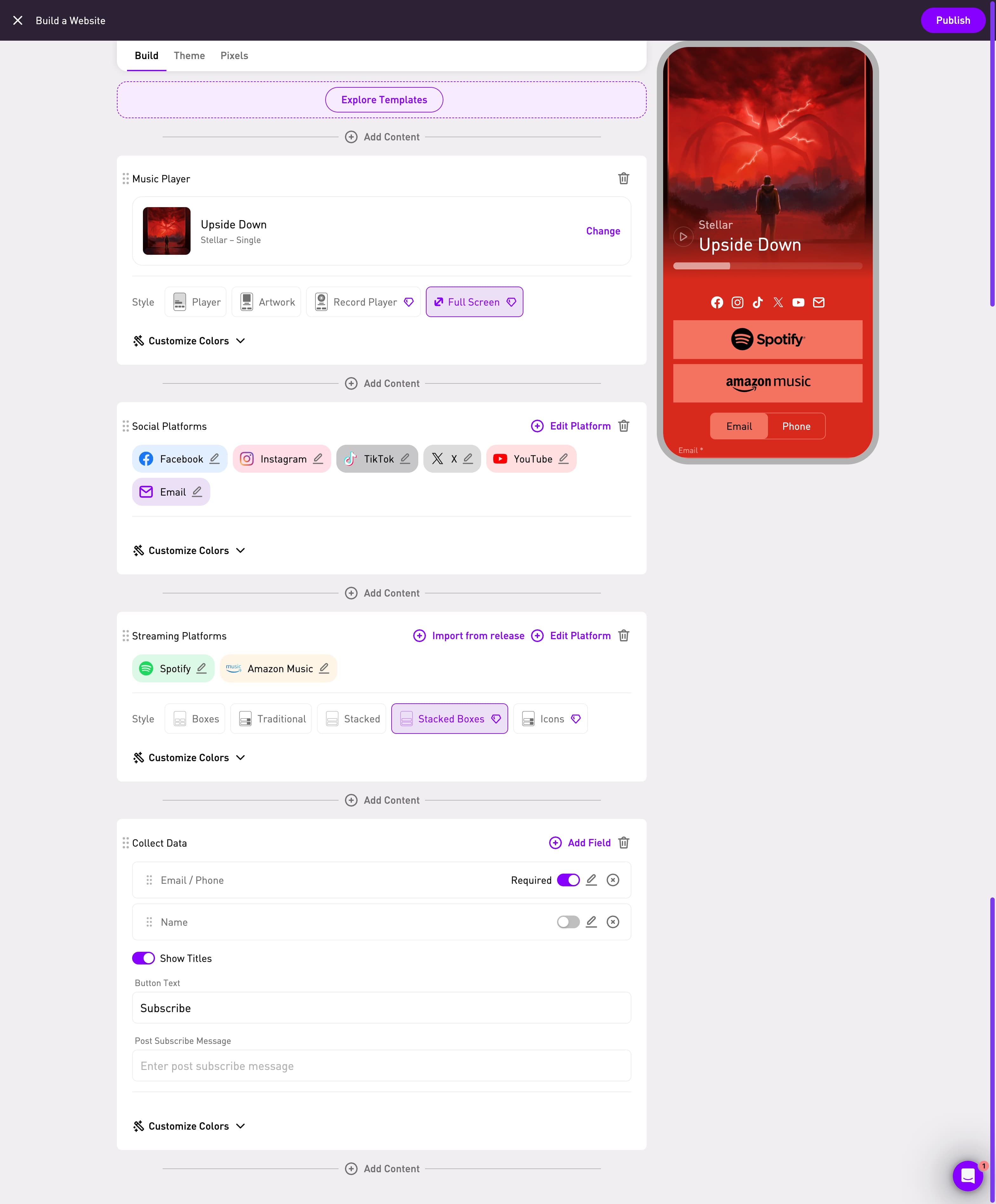 Symphony Website Builder 1